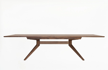 CROSS - Extending rectangular walnut table by Case - view 3