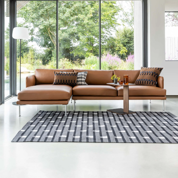 NORDIN - 3 seater sectional fabric sofa with chaise longue by Case - view 3