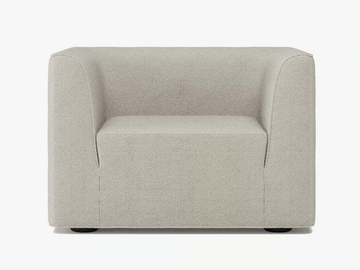 RENÉ - Fabric armchair with armrests by Case - view 2