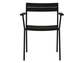 EOS - Contemporary style aluminium garden chair with armrests open back by Case - view 3
