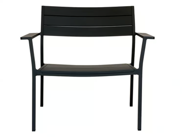 EOS - Powder coated aluminium easy chair with armrests by Case - view 3