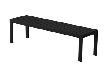 EOS - Powder coated aluminium garden bench by Case - view 2