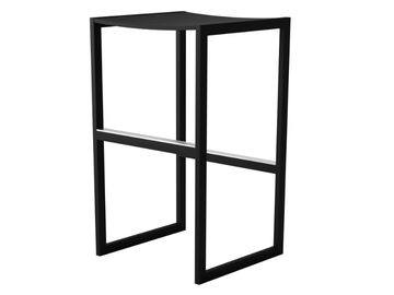EOS - High powder coated aluminium stool with footrest by Case - view 2