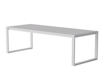 EOS - Rectangular powder coated aluminium table by Case - view 3