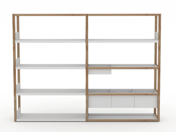 LAP - Double-sided oak bookcase by Case - view 2