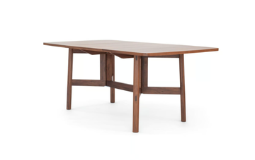 MARLOW - Extending rectangular drop-leaf walnut table by Case - view 3
