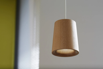 SOLID CONICAL - LED dimmable oak pendant lamp by Case - view 3