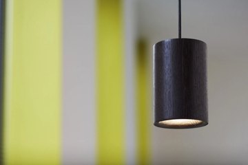 SOLID CYLINDRICAL - LED dimmable oak pendant lamp by Case - view 3
