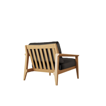 STANLEY - Leather armchair with armrests by Case - view 3
