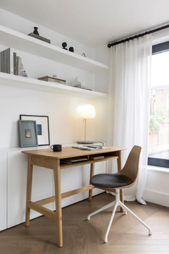 ZIBA - Trestle-based plywood chair with integrated fabric cushion by Case - view 3