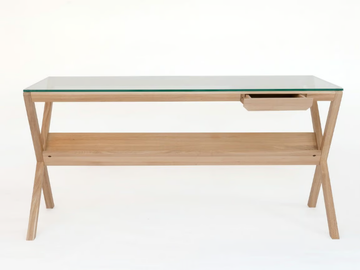 COVET - Rectangular oak writing desk with drawers by Case - view 2
