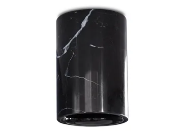 SOLID CYLINDRICAL - LED round ceiling Nero Marquina marble spotlight by Case - view 2