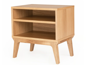 VALENTINE - Rectangular oak bedside table by Case - view 2