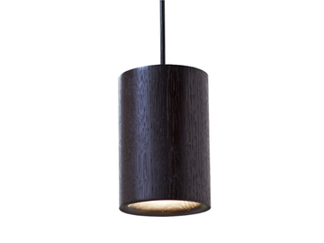SOLID CYLINDRICAL - LED dimmable oak pendant lamp by Case - view 2