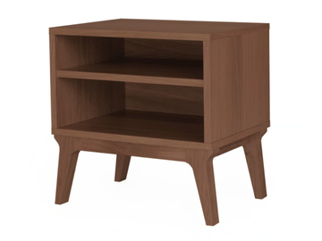 VALENTINE - Rectangular walnut bedside table by Case - view 2