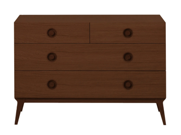 VALENTINE - Walnut chest of drawers by Case - view 2