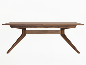 CROSS - Extending rectangular walnut table by Case - view 2