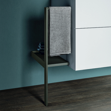 CARTABIANCA - Floor-standing laminate vanity unit with towel rail by Cerasa - view 3