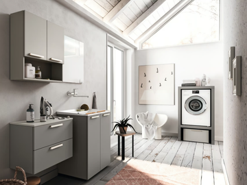 REGOLA COMP.9 - Sectional wooden laundry room cabinet by Cerasa - view 2
