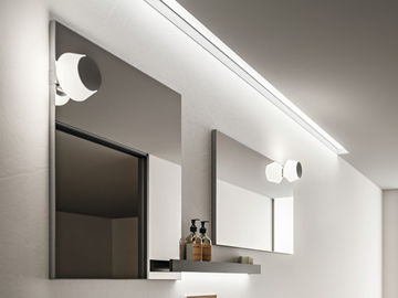 MINÙ - Glass and steel Mirror lamp by Cerasa - view 2
