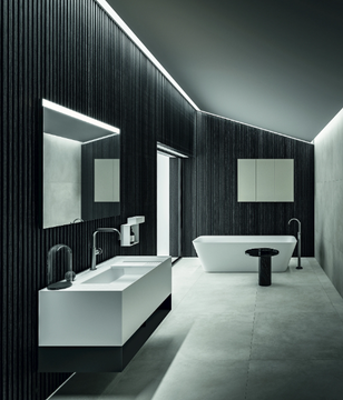 NEROLAB - Vanity unit with towel rail by Cerasa - view 3