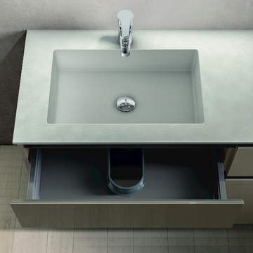 SEGNO - Floor-standing vanity unit with drawers by Cerasa - view 3