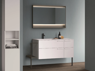 CARTABIANCA - Floor-standing laminate vanity unit with towel rail by Cerasa - view 2