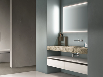 CARTABIANCA - Vanity unit with mirror by Cerasa - view 2