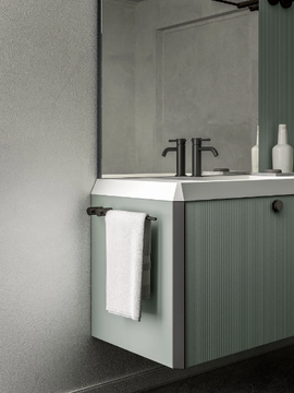 HONEY - Single wall-mounted vanity unit with doors by Cerasa - view 3