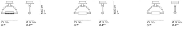 GRADI MINISOFFITTO LED - LED indirect light steel ceiling/wall lamp by Cini&Nils - view 3