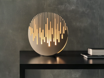 MANHATTANHENGE - LED indirect light steel table lamp by Cini&Nils - view 3