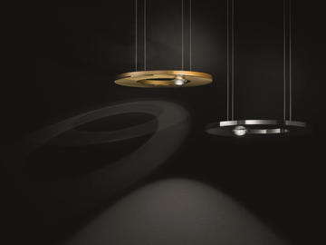 PASSEPARTOUT25 SOPRATAVOLO - LED direct-indirect light brass pendant lamp by Cini&Nils - view 2