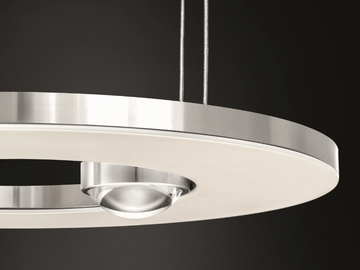 PASSEPARTOUT25 SOPRATAVOLO - LED direct-indirect light brass pendant lamp by Cini&Nils - view 3