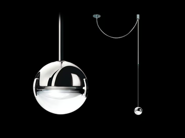 CONVIVIO SOPRATAVOLO DECENTRATA - Halogen pendant lamp by Cini&Nils - view 2