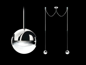 CONVIVIO SOPRATAVOLO DUE - Halogen pendant lamp by Cini&Nils - view 2