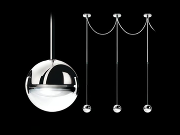 CONVIVIO SOPRATAVOLO MULTIPLA - Halogen pendant lamp by Cini&Nils - view 2