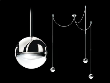 CONVIVIO SOPRATAVOLO TRE - Halogen pendant lamp by Cini&Nils - view 2