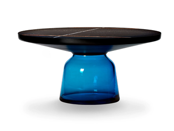 BELL COFFEE TABLE STEEL - Round steel and glass coffee table by ClassiCon - view 2