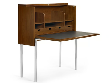 ORCUS HOME DESK - Steel and wood secretary desk with flap doors by ClassiCon - view 2