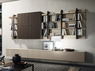 DAY SYSTEM 07 - Wall-mounted storage wall by Composit - view 2