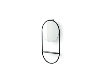 JUNO - Metal mirror with shelf by Connubia - view 3