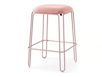 STULLE - Stool with footrest with integrated cushion by Connubia - view 2