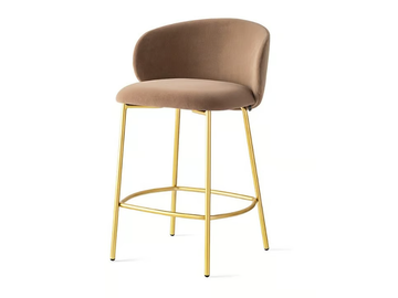 TUKA - High fabric stool with footrest by Connubia - view 2