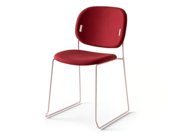 YO! - Sled base fabric chair by Connubia - view 2