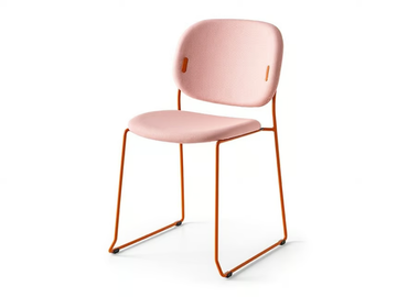 YO! - Sled base fabric chair by Connubia - view 3