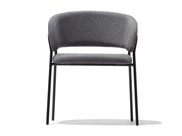BALIA - Upholstered fabric chair with armrests by Connubia - view 2