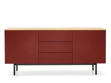 MADE - Melamine-faced chipboard sideboard with doors with drawers by Connubia - view 2