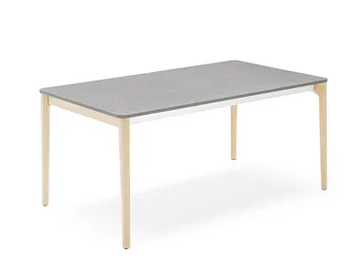 TABLA - Extending melamine-faced chipboard table with beech legs by Connubia - view 2