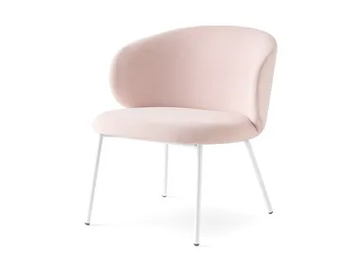 TUKA - Fabric easy chair with metal legs by Connubia - view 2