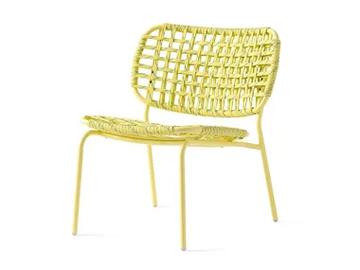 YO! - Polypropylene and aluminium garden easy chair by Connubia - view 2